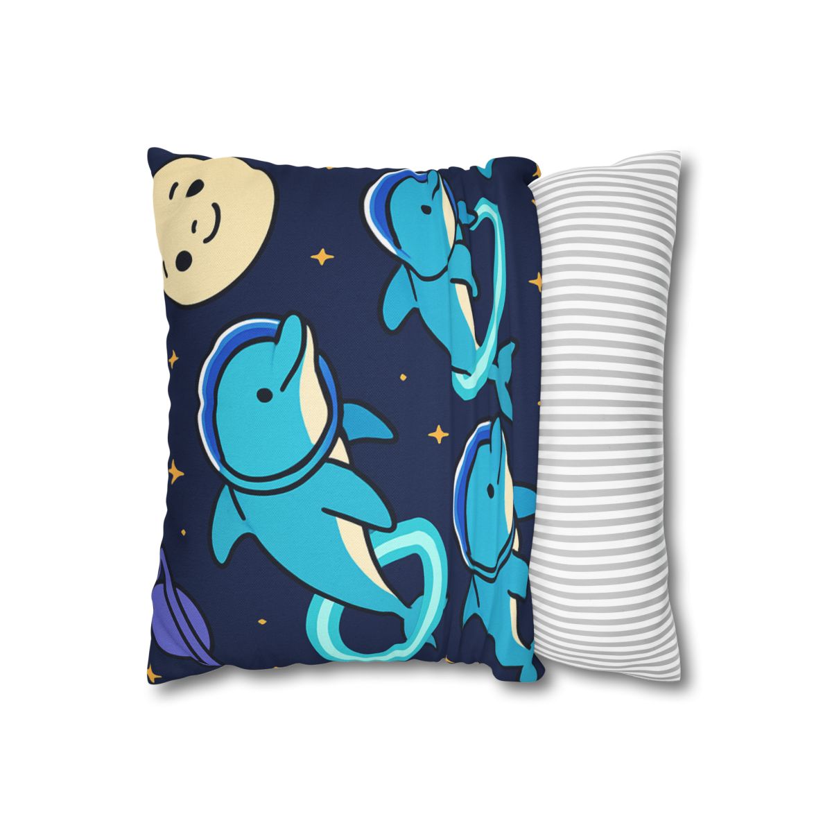 Cosmic Dolphin Playground custom pillow cases