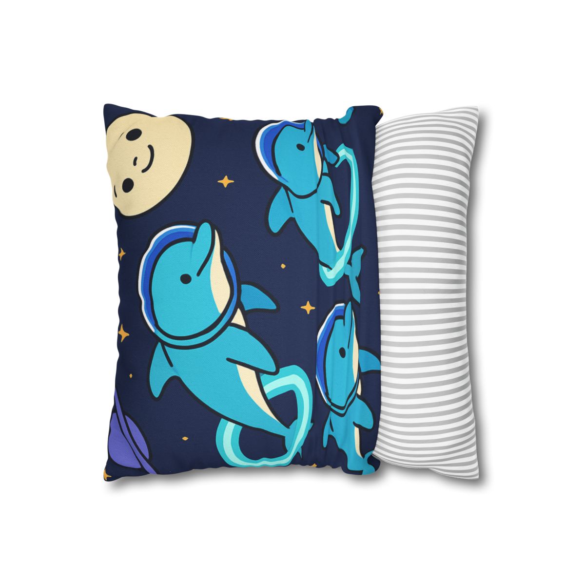 Cosmic Dolphin Playground custom pillow cases