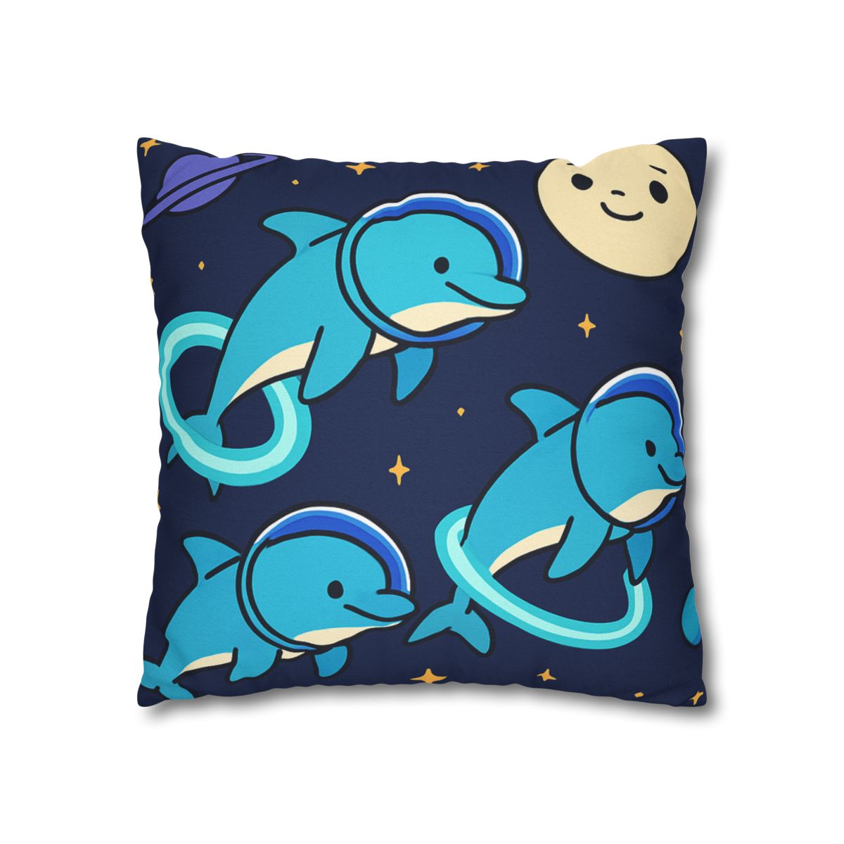 Cosmic Dolphin Playground custom pillow cases