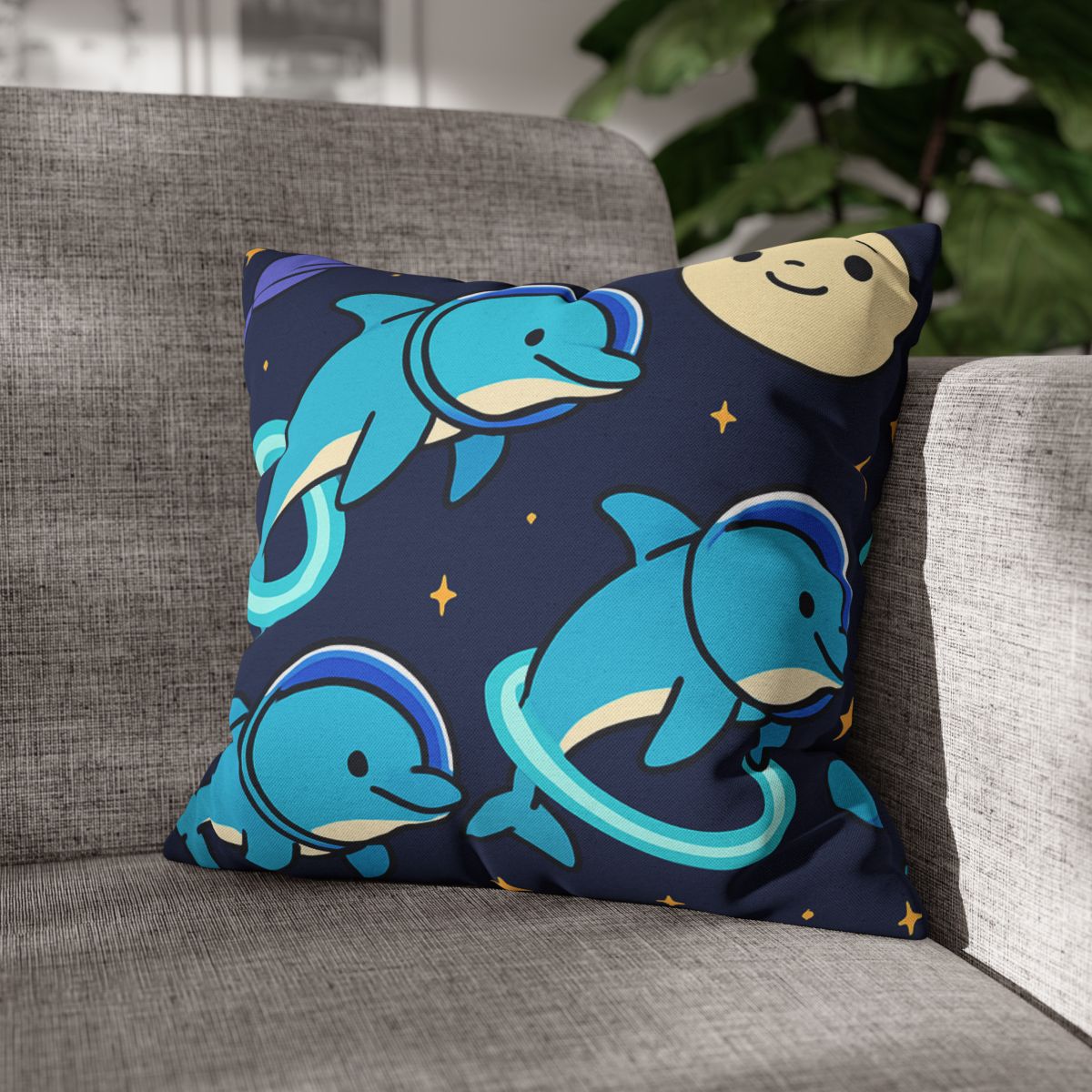 Cosmic Dolphin Playground custom pillow cases