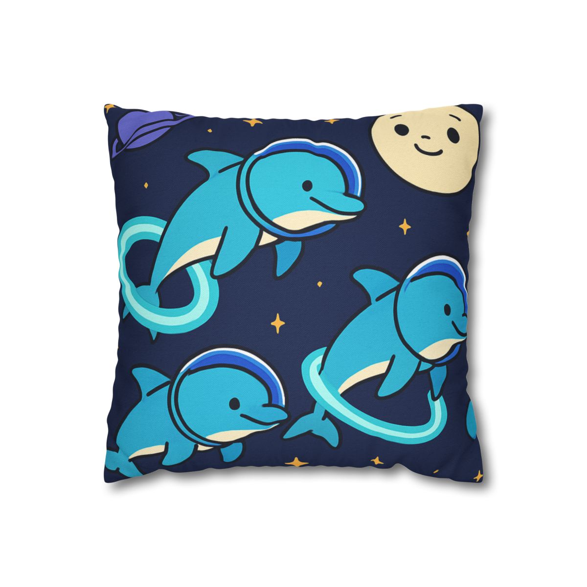 Cosmic Dolphin Playground custom pillow cases