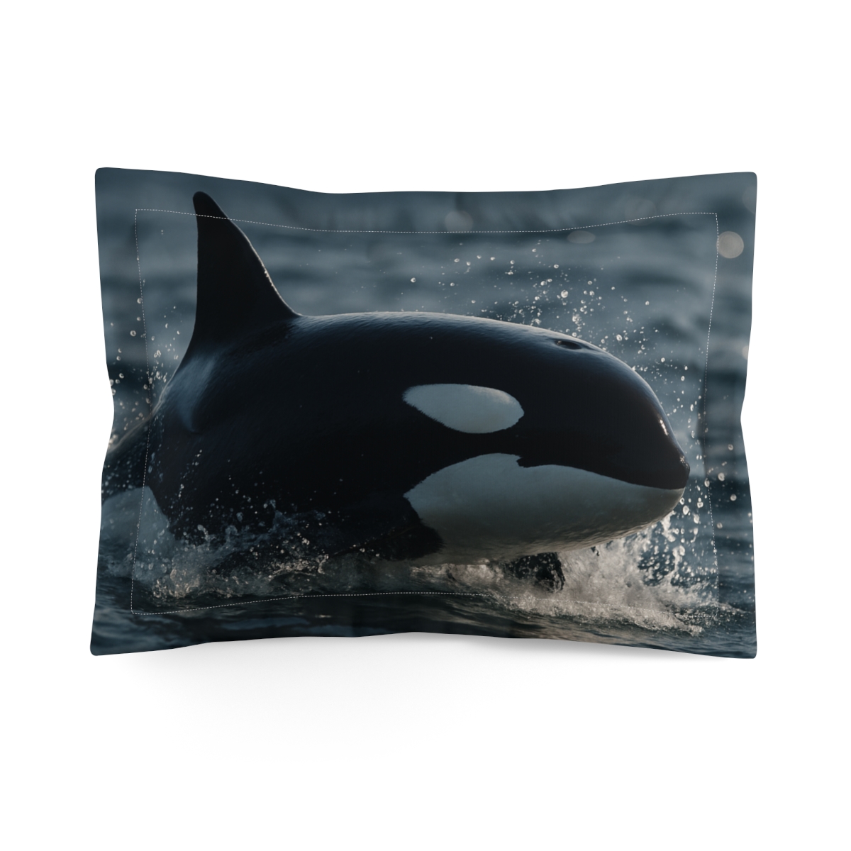 Cosmic Drift Orca gift pillows for home
