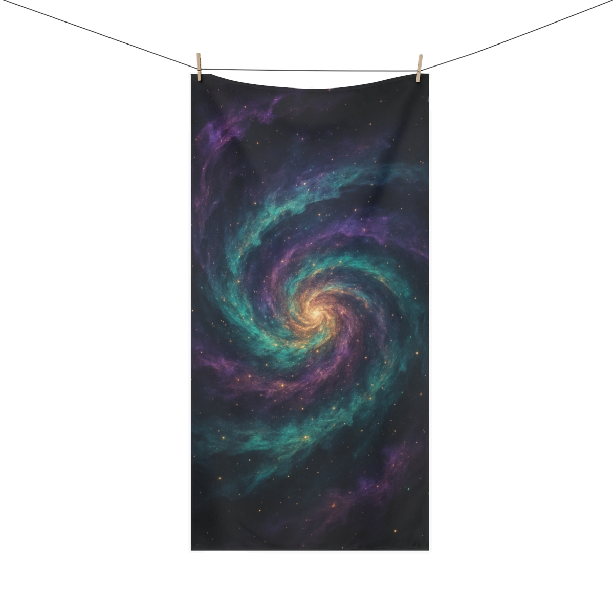 Cosmic Dust Swirl custom towels
