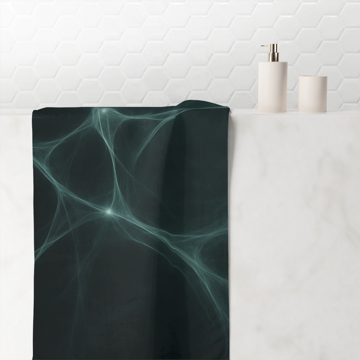 Cosmic Filament Lattice Drift unique gift towels