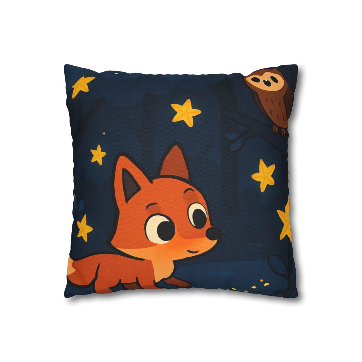 Cosmic Forest Fox personalized pillow covers