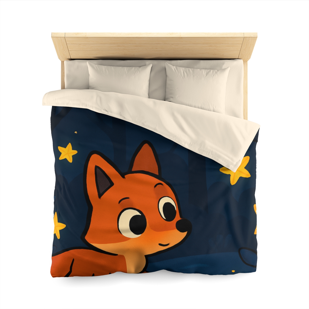 Cosmic Forest Fox trendy bedroom duvets