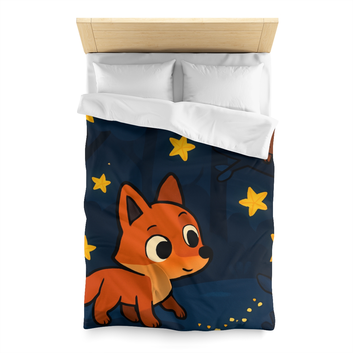 Cosmic Forest Fox trendy bedroom duvets