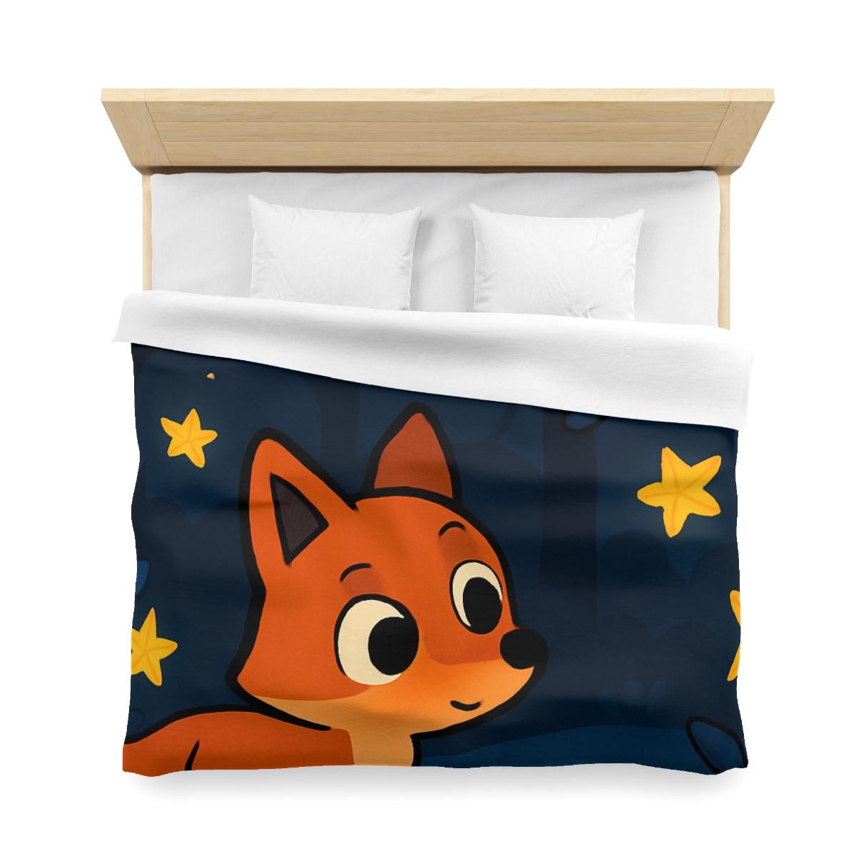 Cosmic Forest Fox trendy bedroom duvets