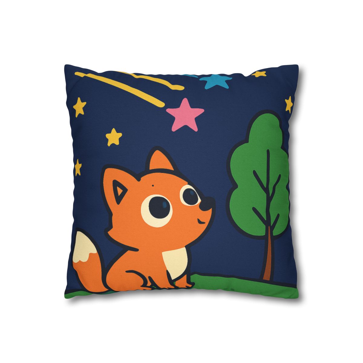 Cosmic Forest Fox And The Shooting Stars unique gift pillow cases