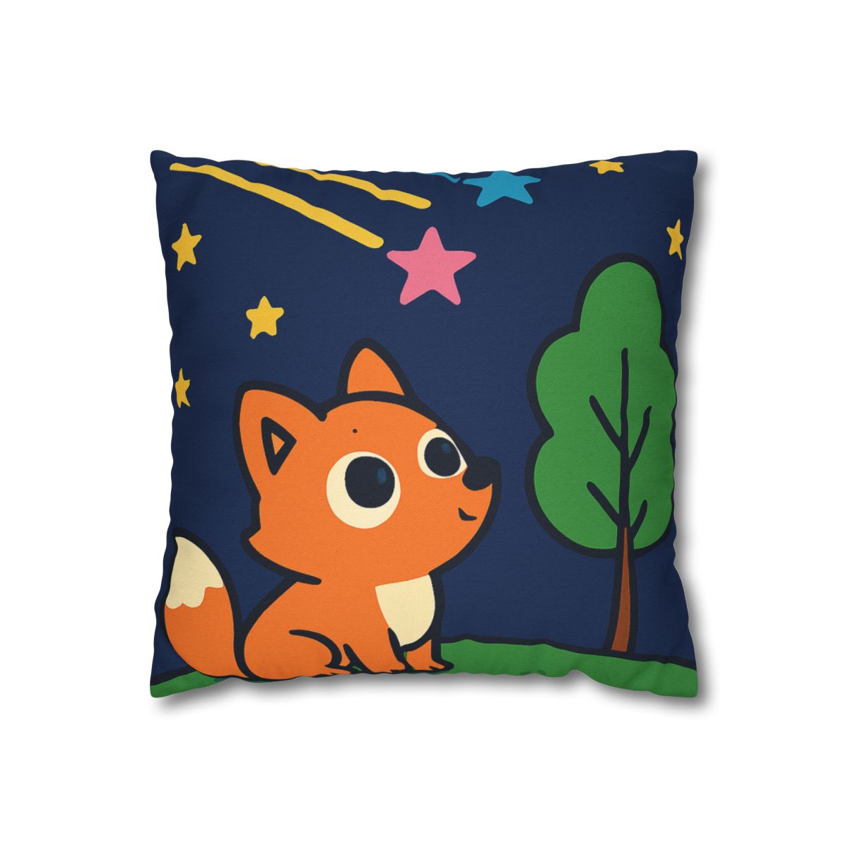 Cosmic Forest Fox And The Shooting Stars unique gift pillow cases
