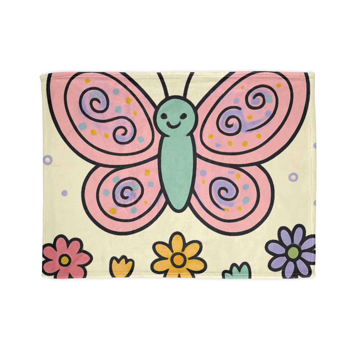 Cosmic Garden Butterfly designer printed blankets