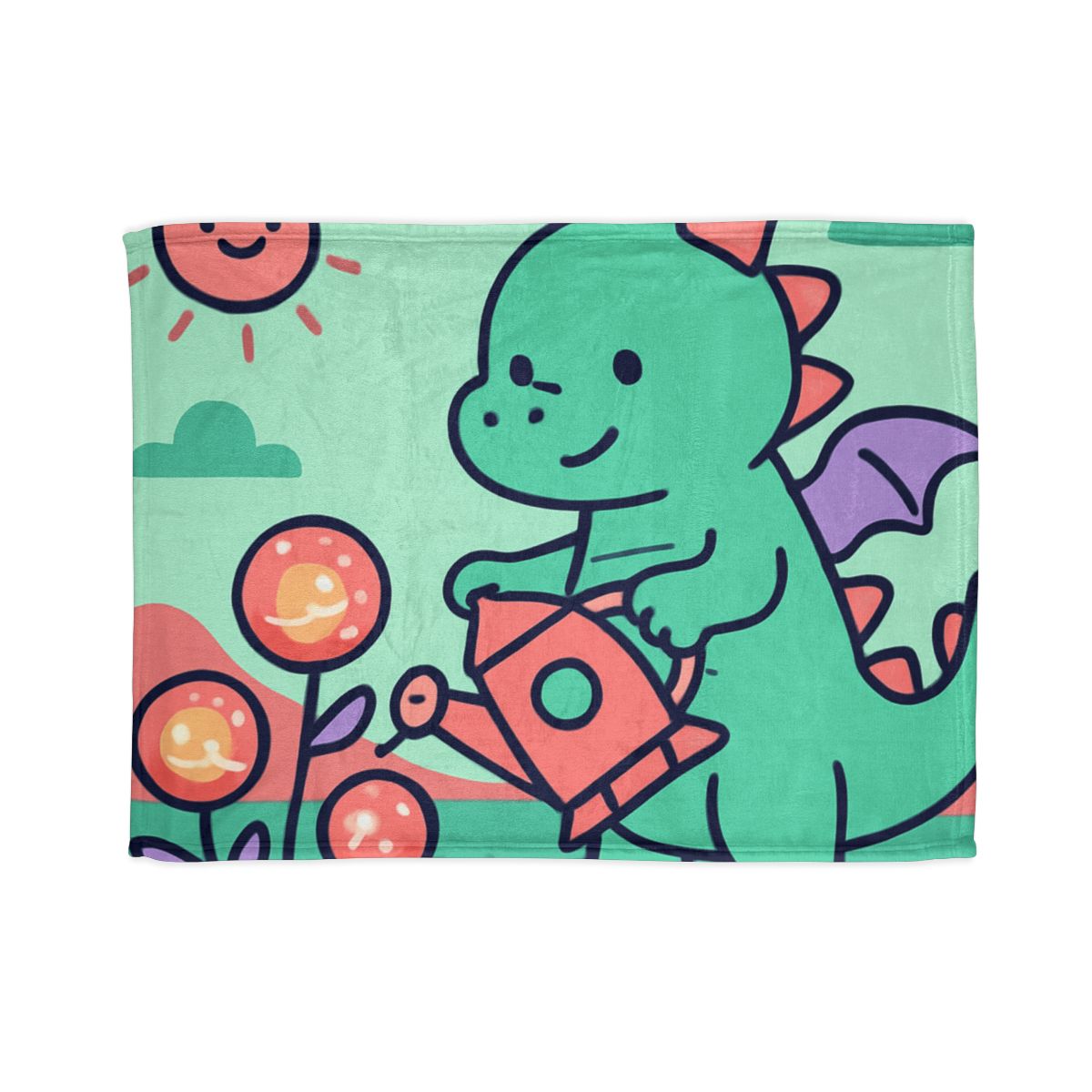 Cosmic Garden Dragon decorative home blankets