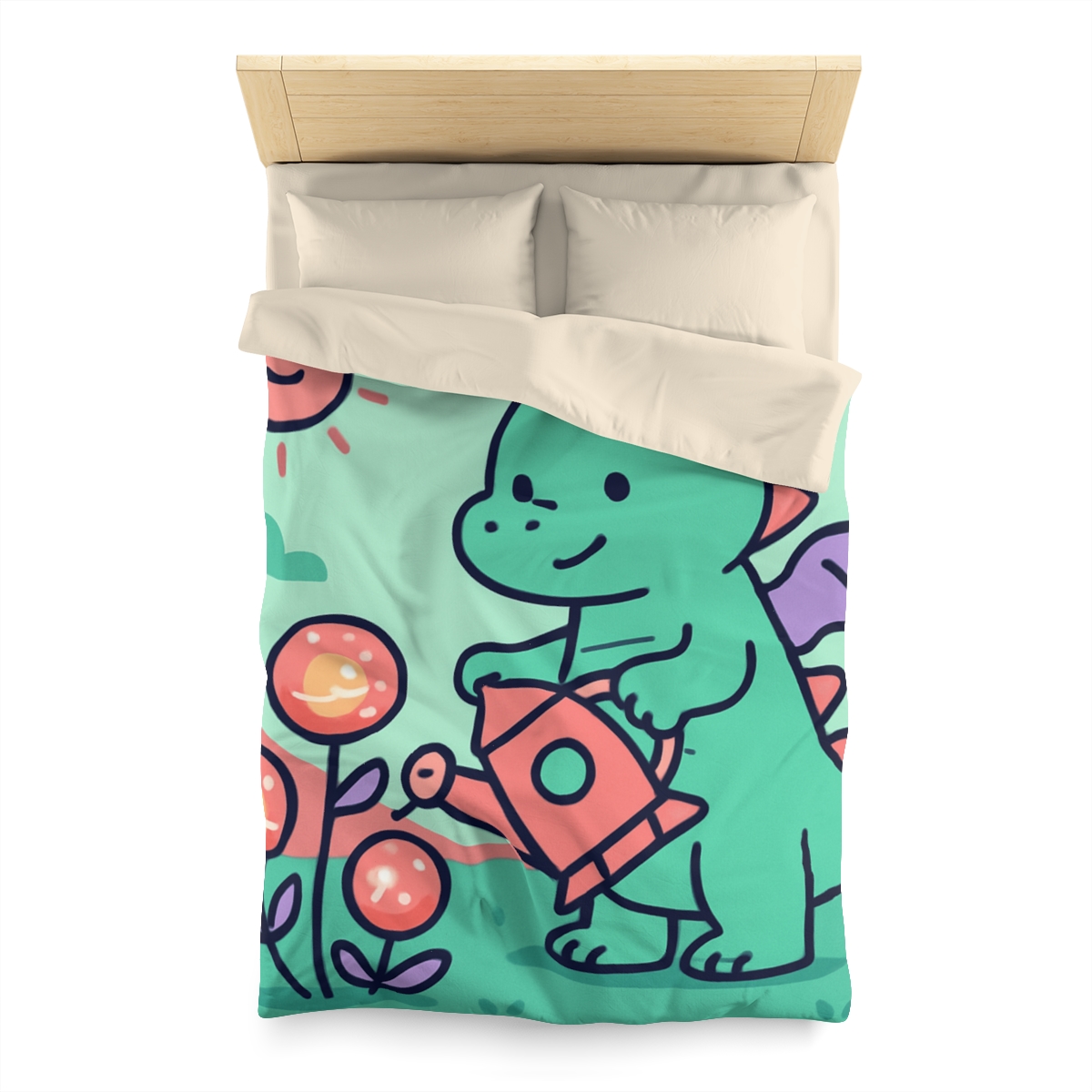 Cosmic Garden Dragon designer printed duvets