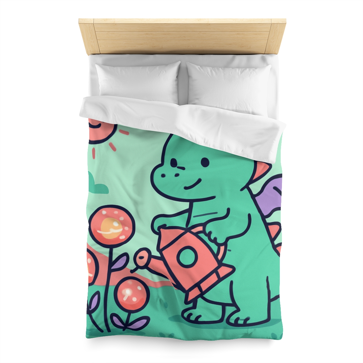 Cosmic Garden Dragon designer printed duvets