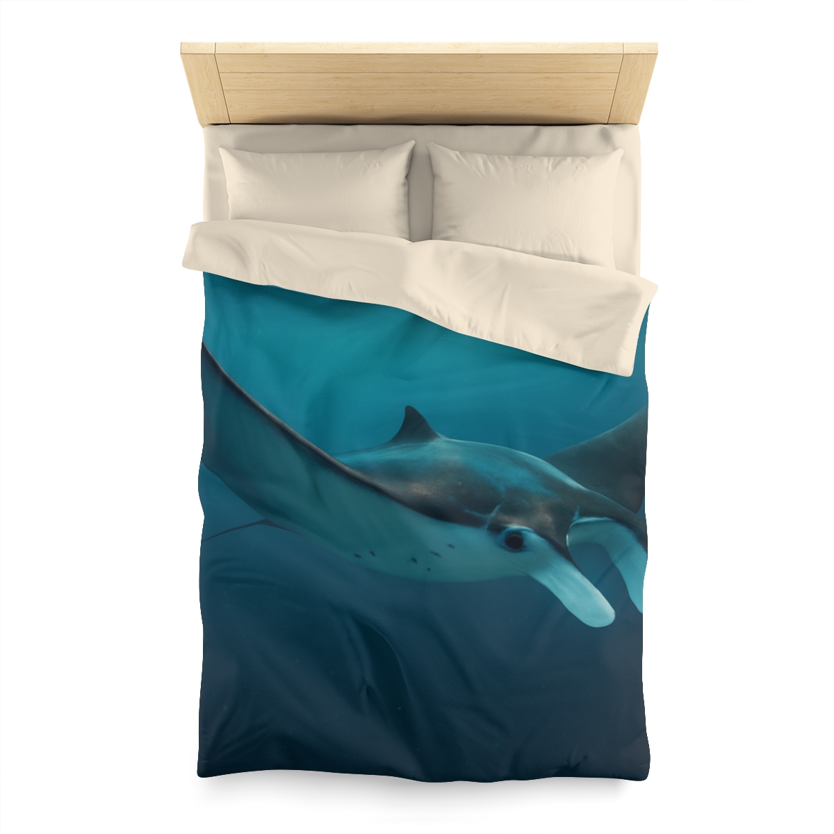 Cosmic Glide Manta Ray duvets for gifts