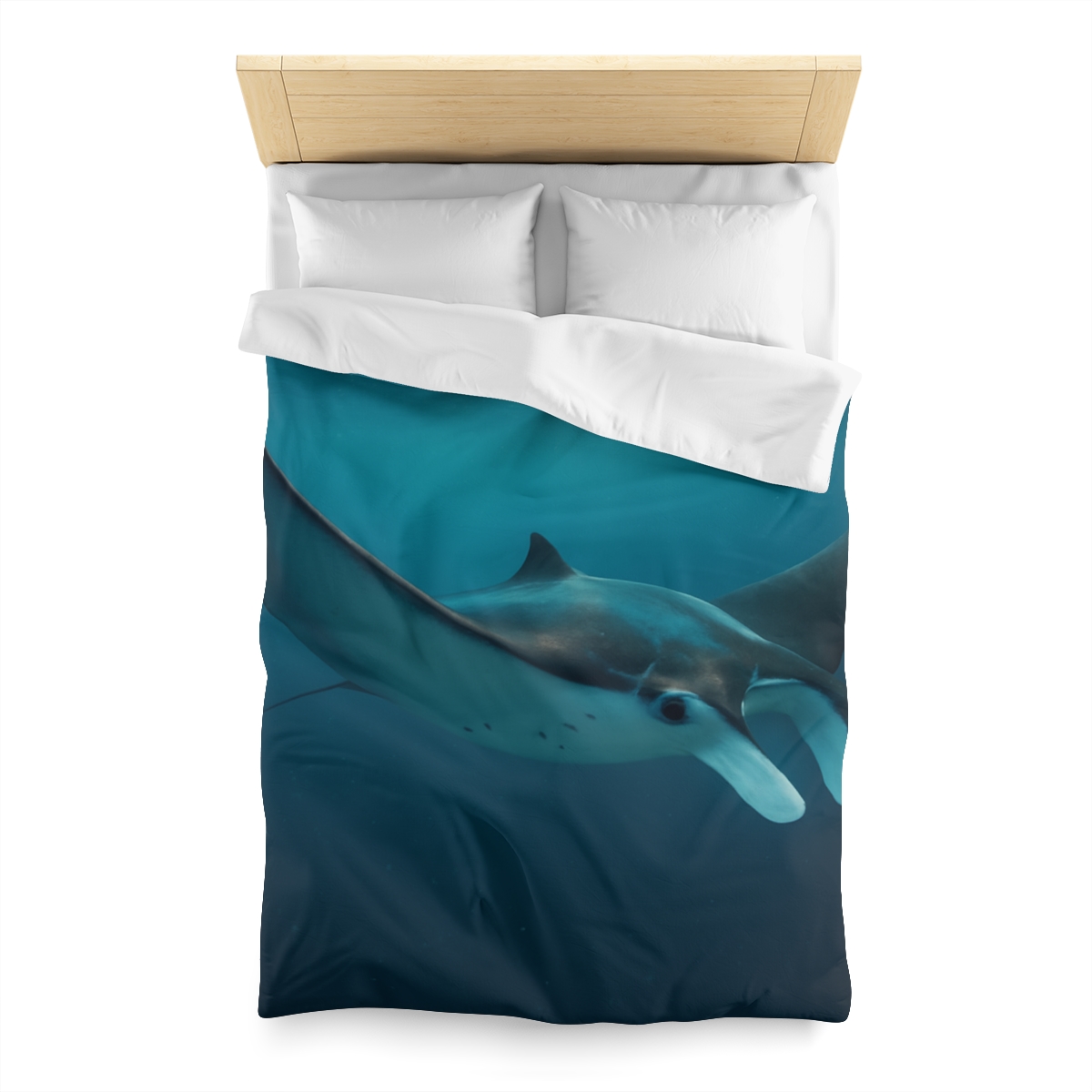 Cosmic Glide Manta Ray duvets for gifts