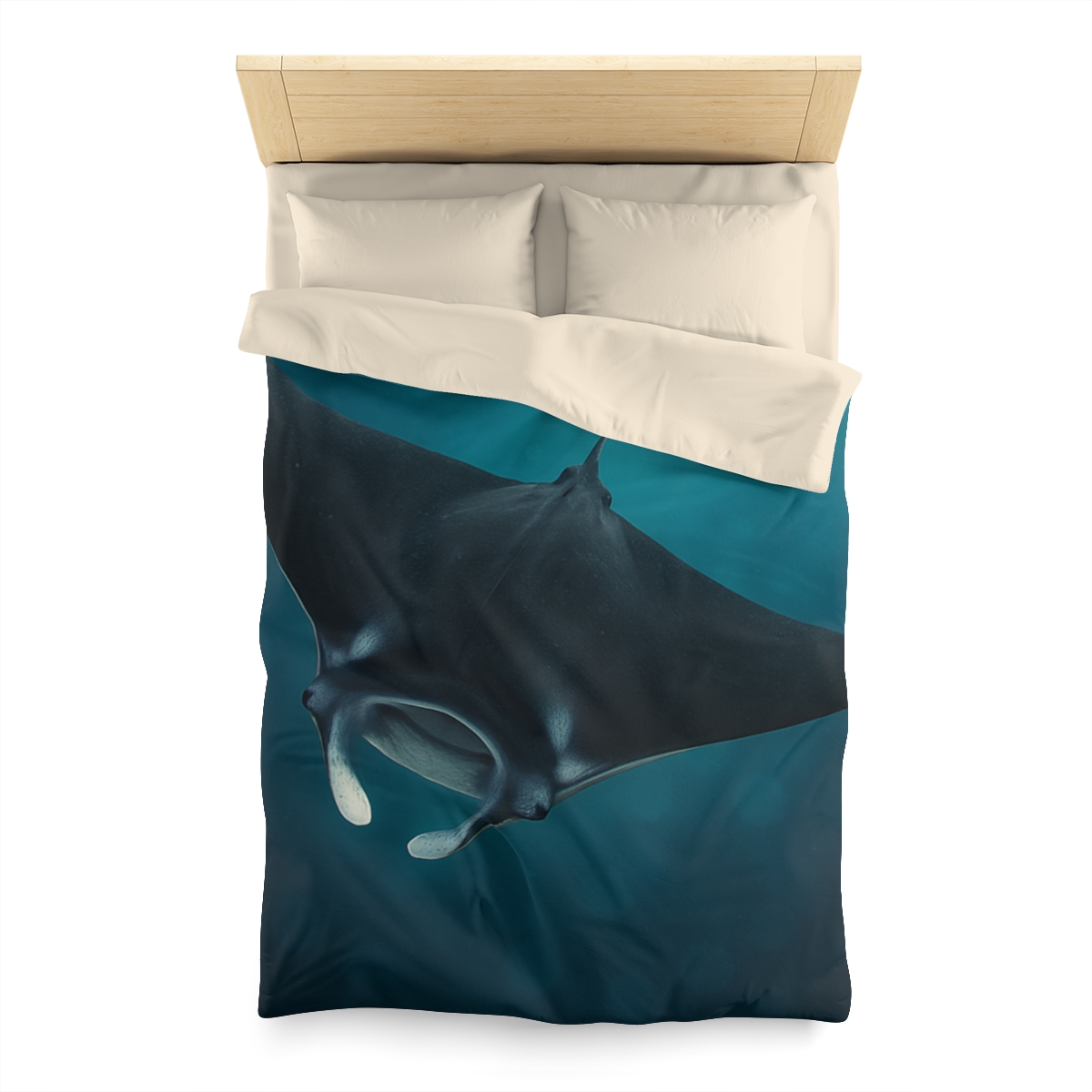 Cosmic Glide Manta Ray unique patterned duvets