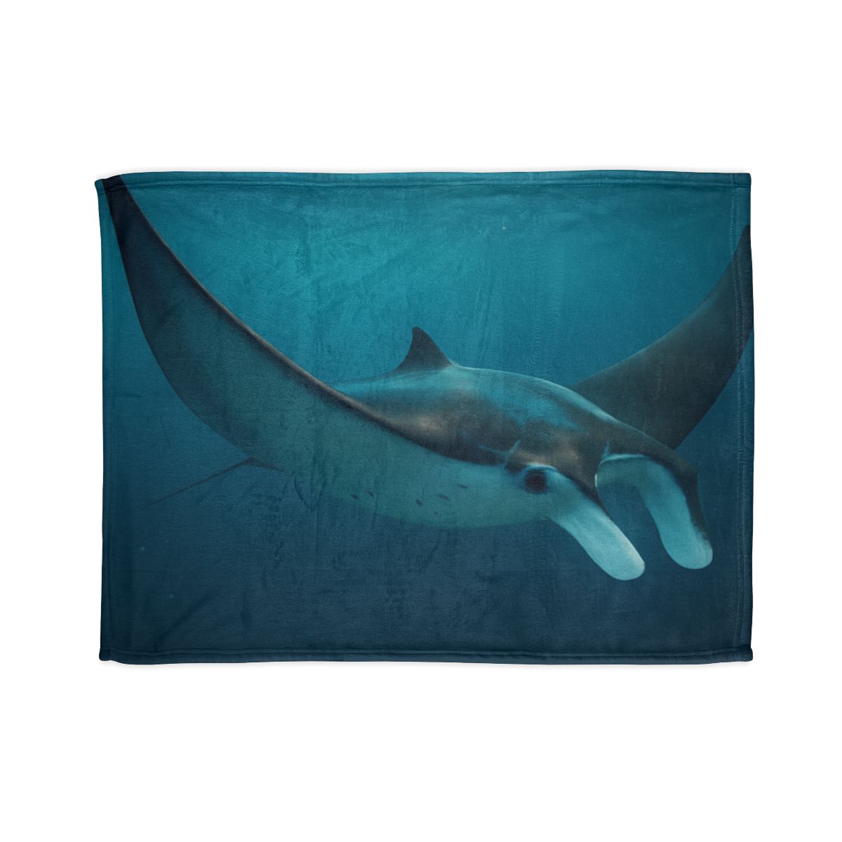 Cosmic Glide Manta Ray custom blankets