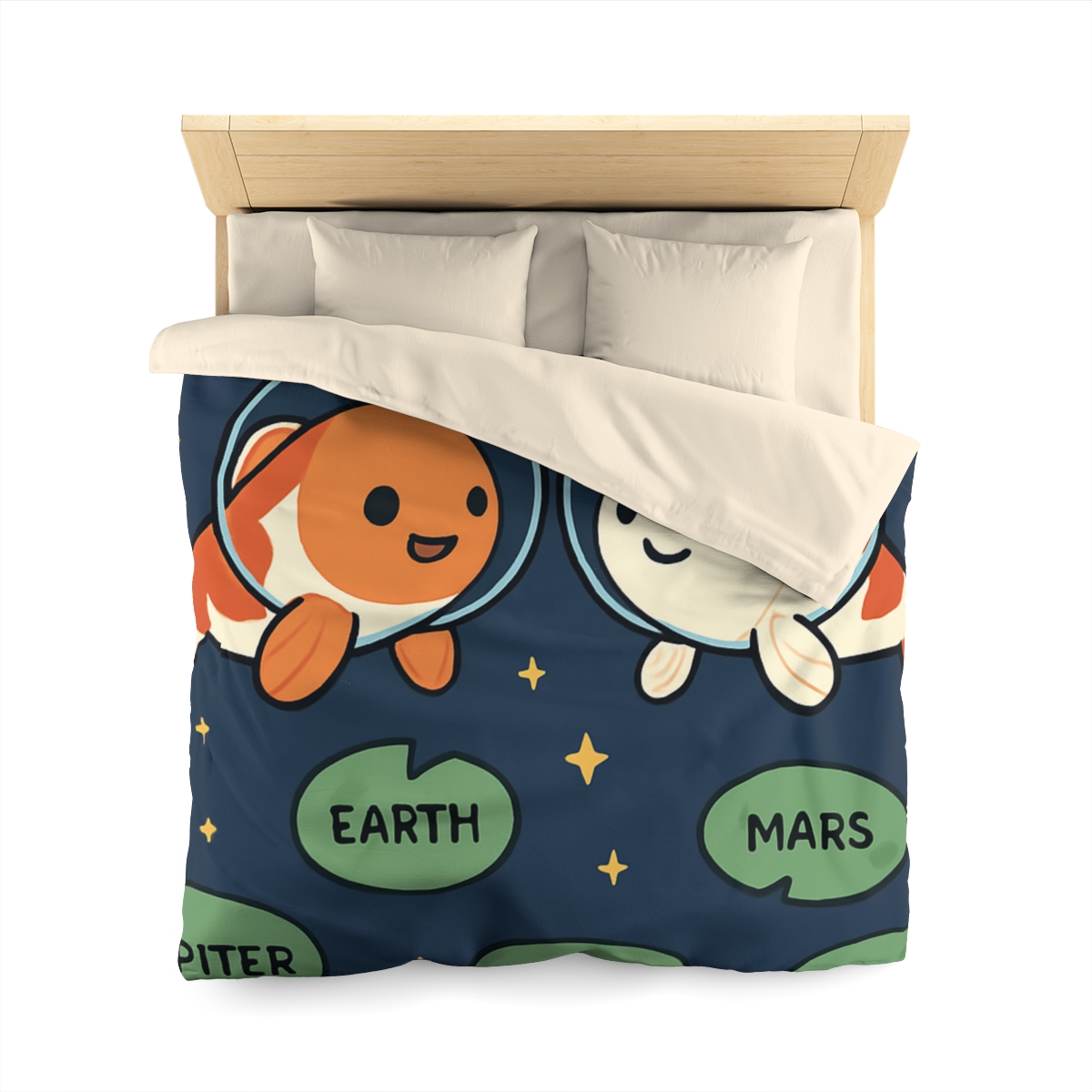 Cosmic Koi Classroom personalized bedding duvets
