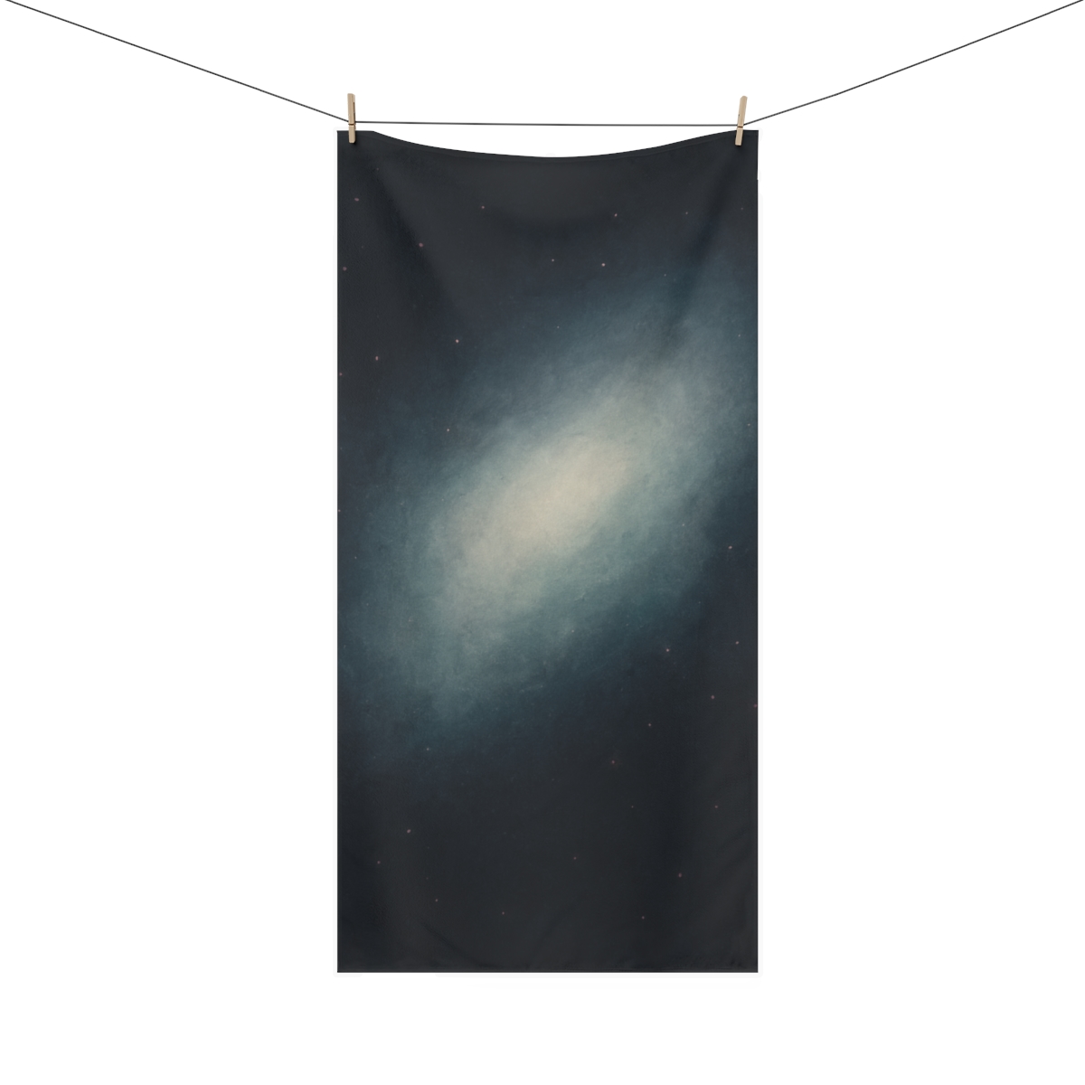 Cosmic Mist Halo Drift designer printed towels