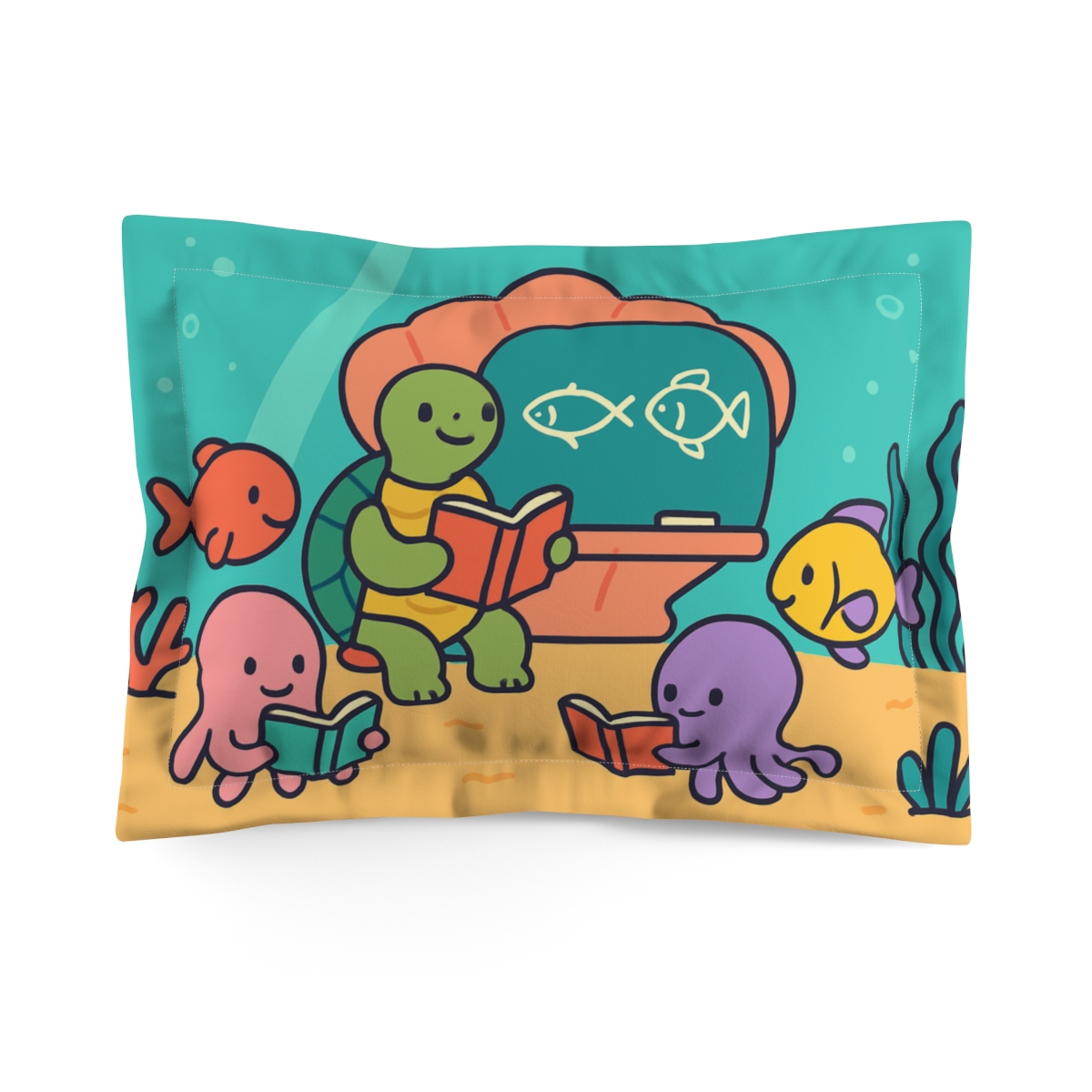 Cosmic Ocean Classroom designer printed pillows