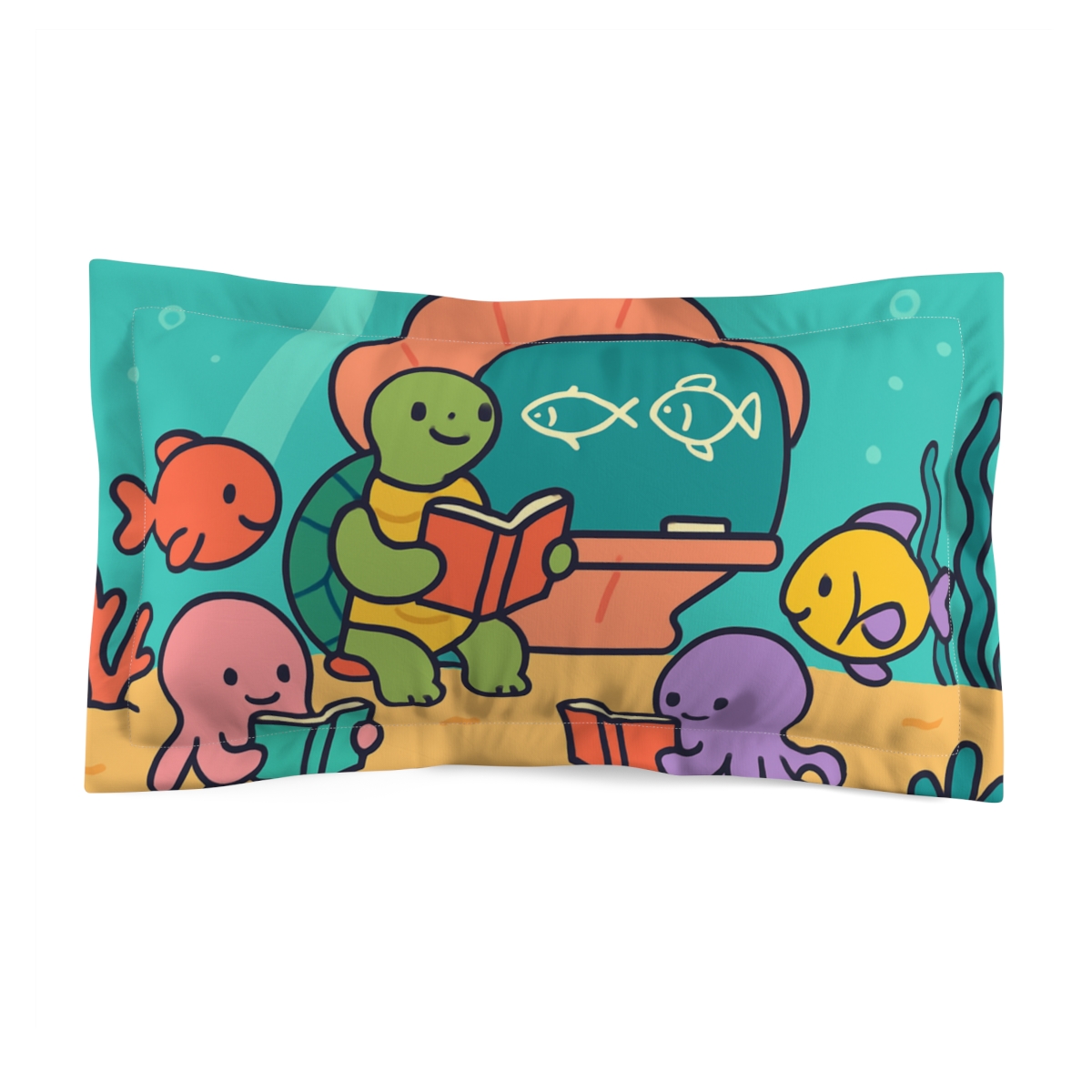 Cosmic Ocean Classroom designer printed pillows