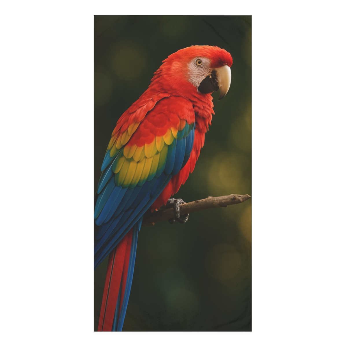 Cosmic Plumage Scarlet Macaw comfortable face towels