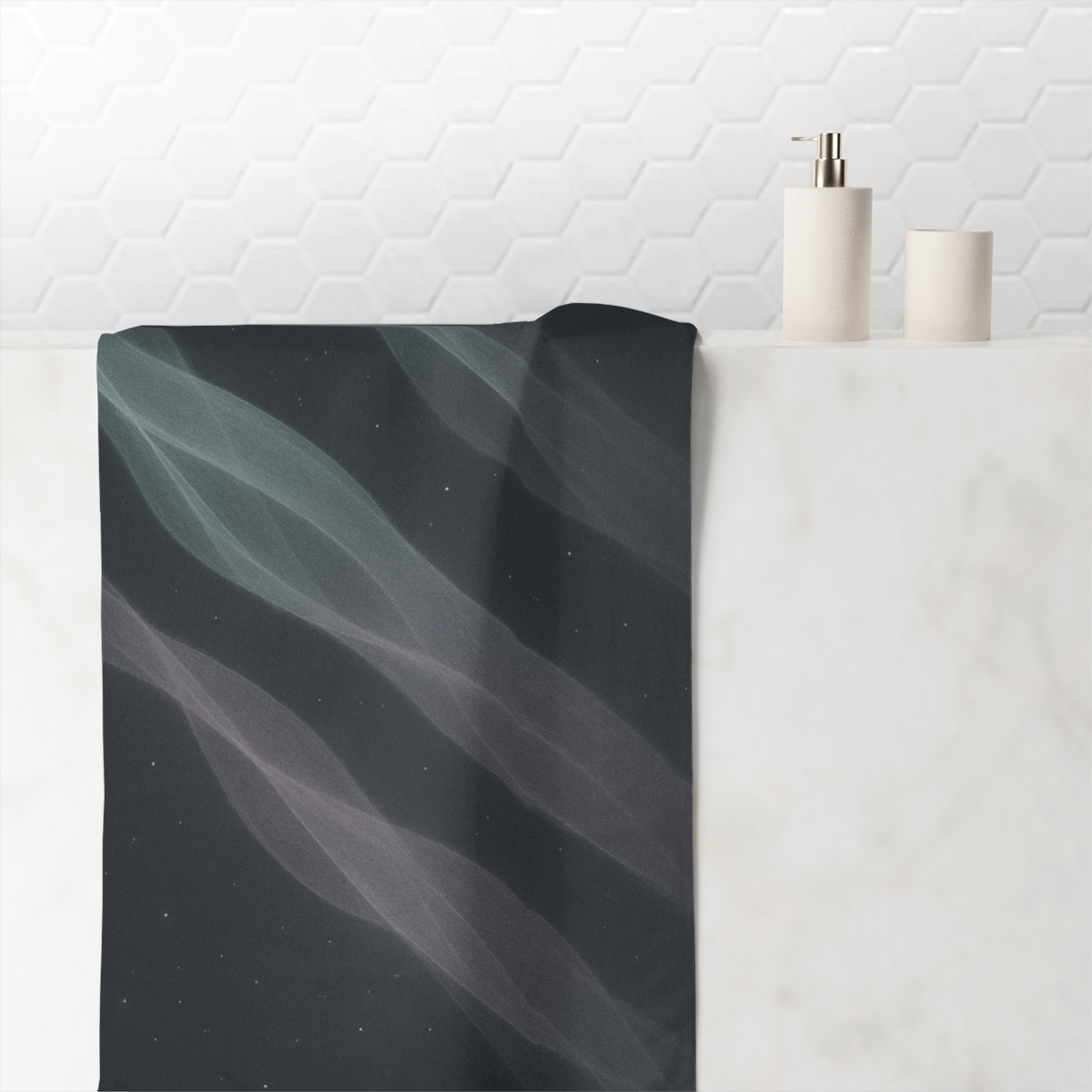 Cosmic Ribbon Drift comfortable face towels