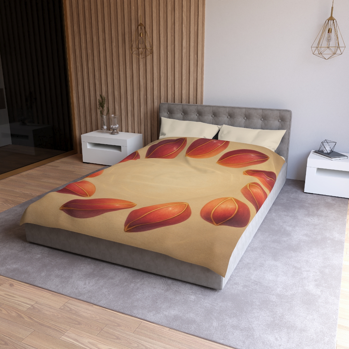 Cosmic Seed Pod Halo custom duvets