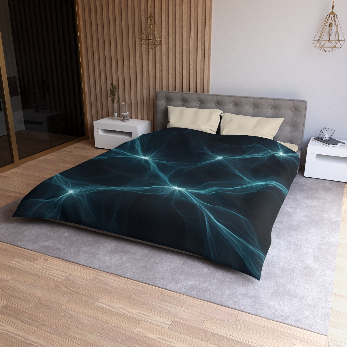 Cosmic Silk Filament Tapestry stylish duvet covers