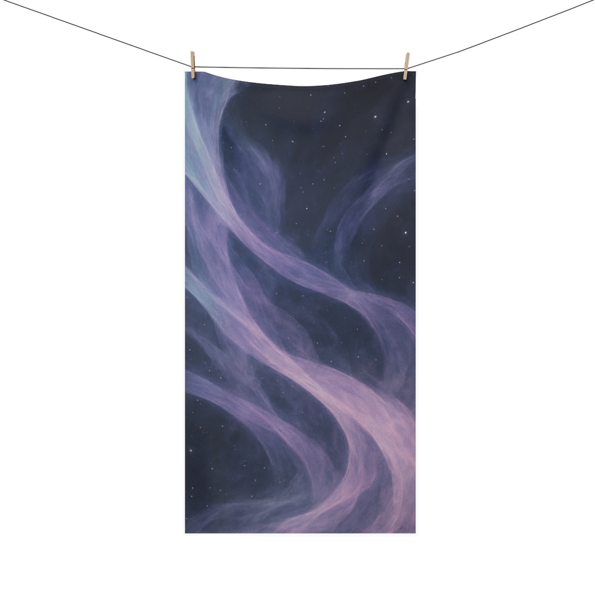 Cosmic Tidal Veils designer printed towels