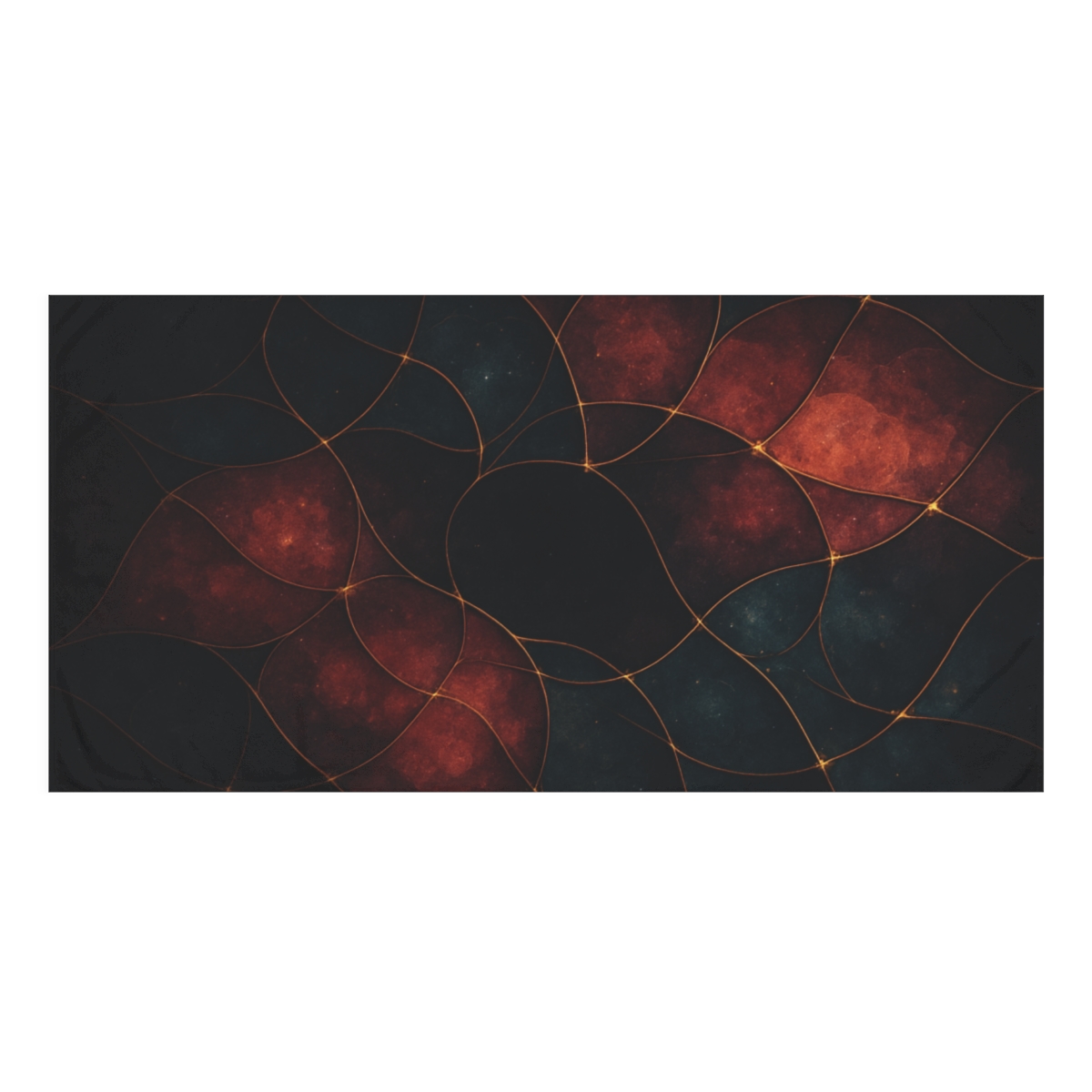 Cosmic Veil Mosaic comfortable face towels