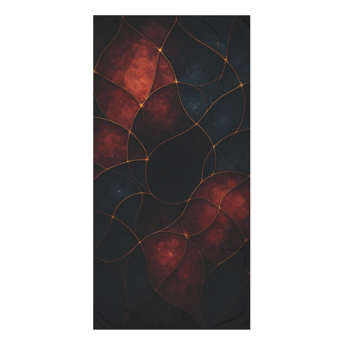 Cosmic Veil Mosaic comfortable face towels