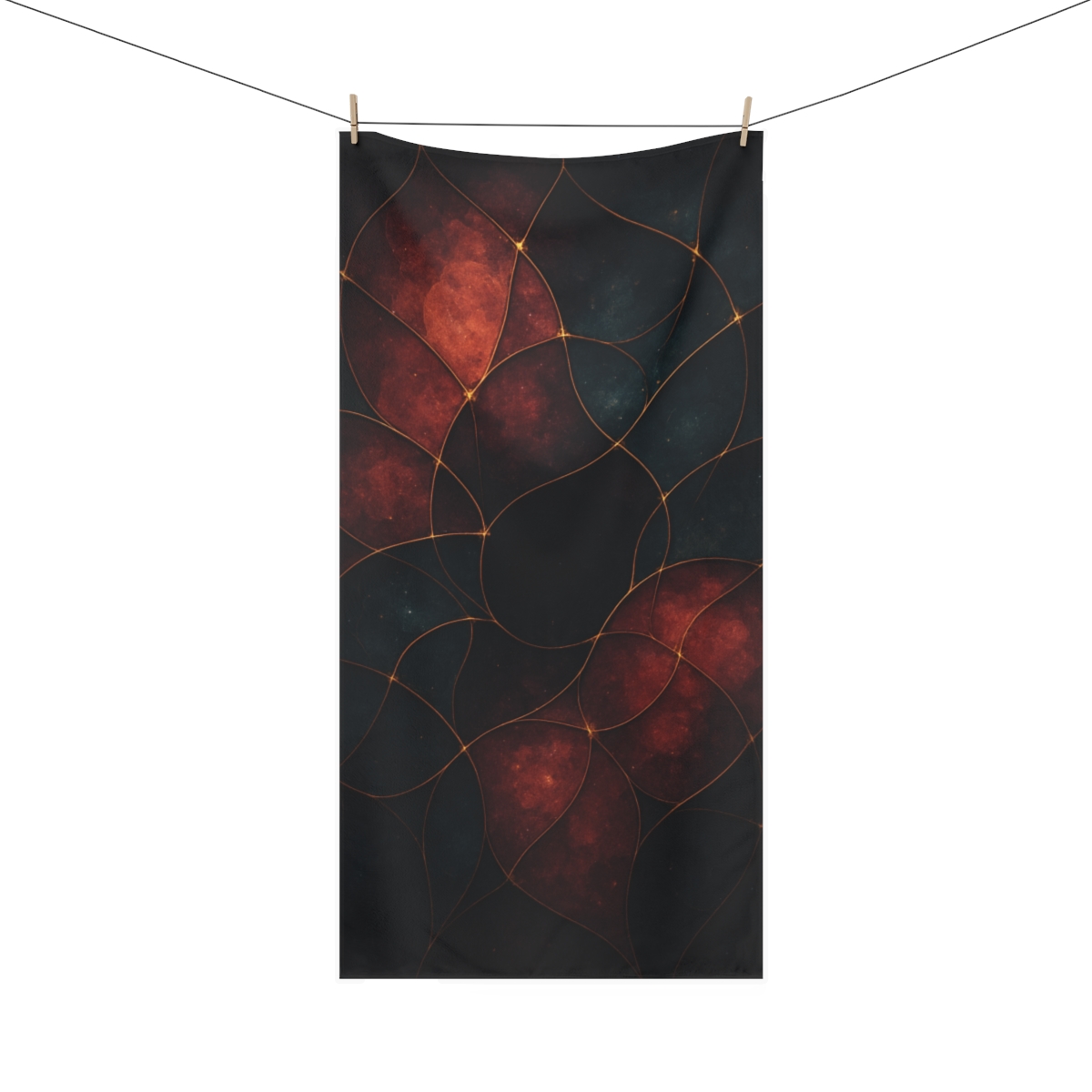 Cosmic Veil Mosaic comfortable face towels