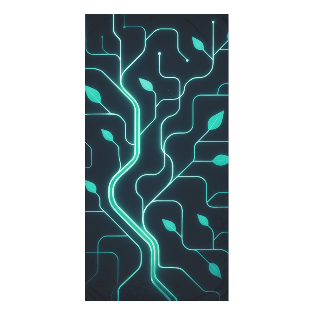 Cosmic Vine Circuitry decorative home towelscustom towels