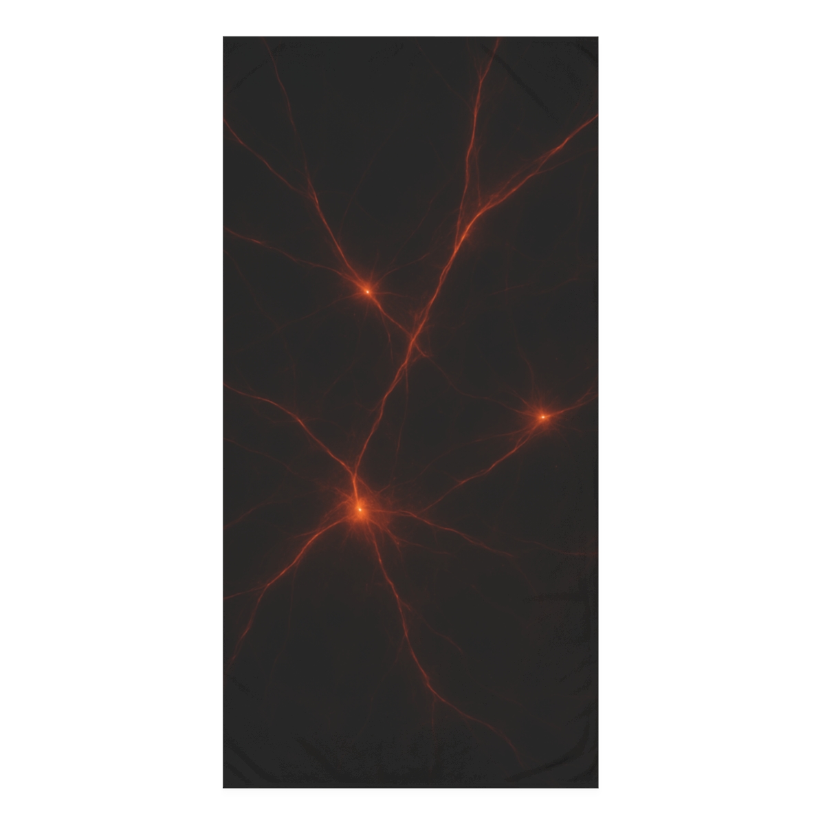 Cosmic Web Ember Filaments designer printed towels