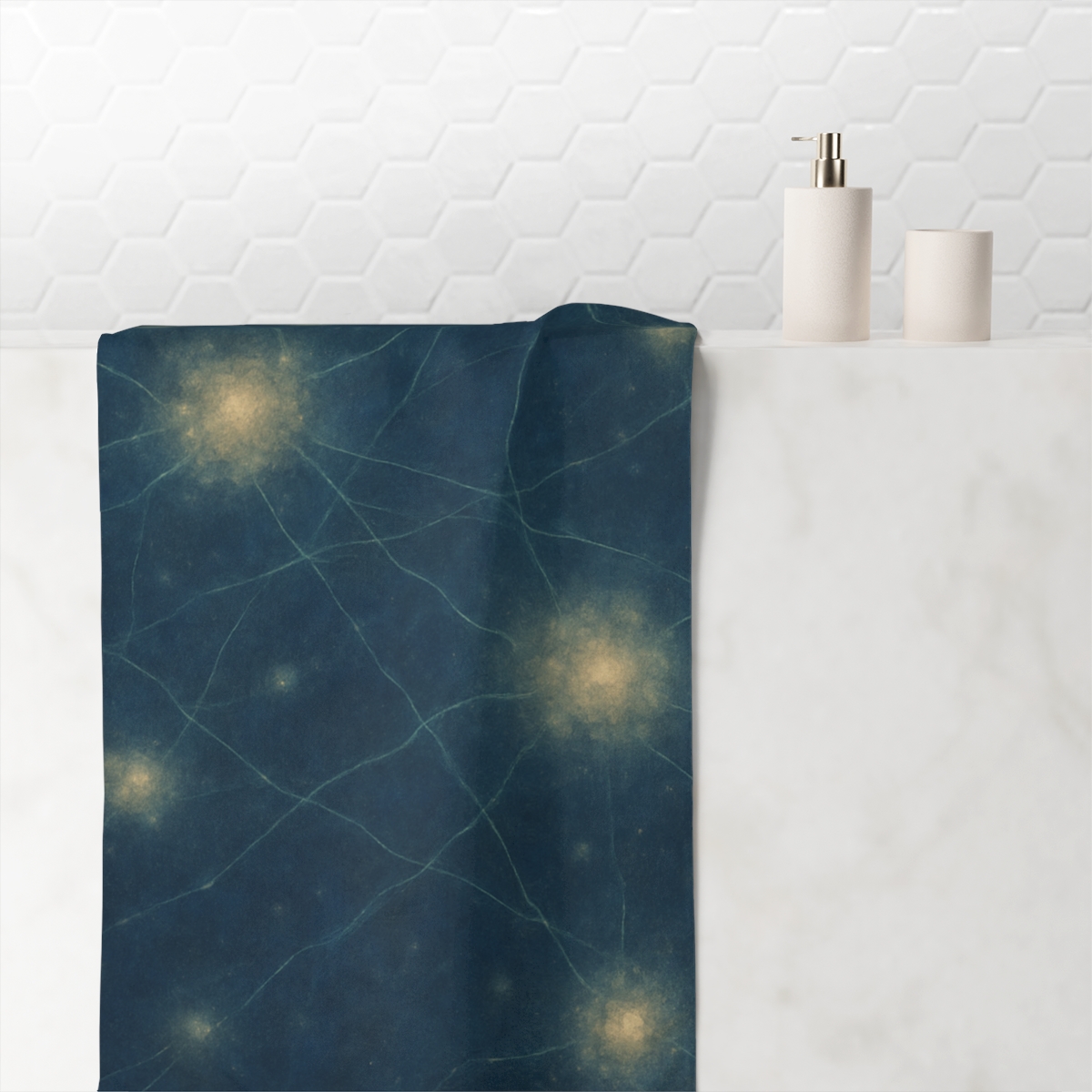 Cosmic Web Filament Garden soft cotton towels