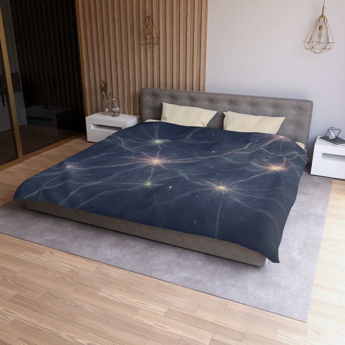 Cosmic Web Filament Garden soft comforter duvets