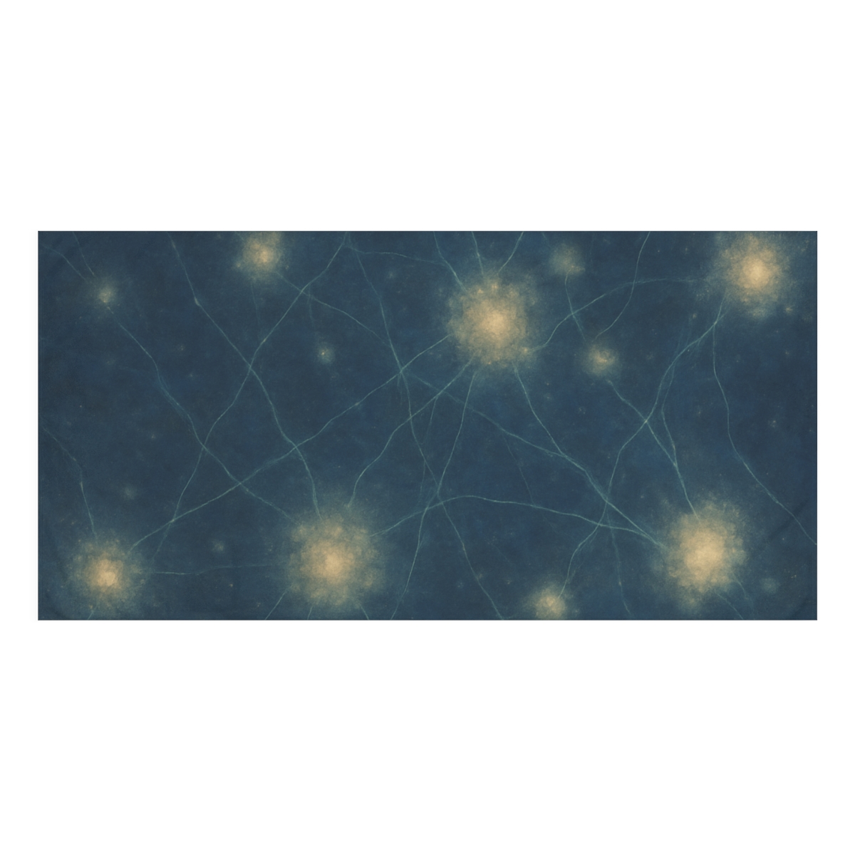 Cosmic Web Filament Garden soft cotton towels