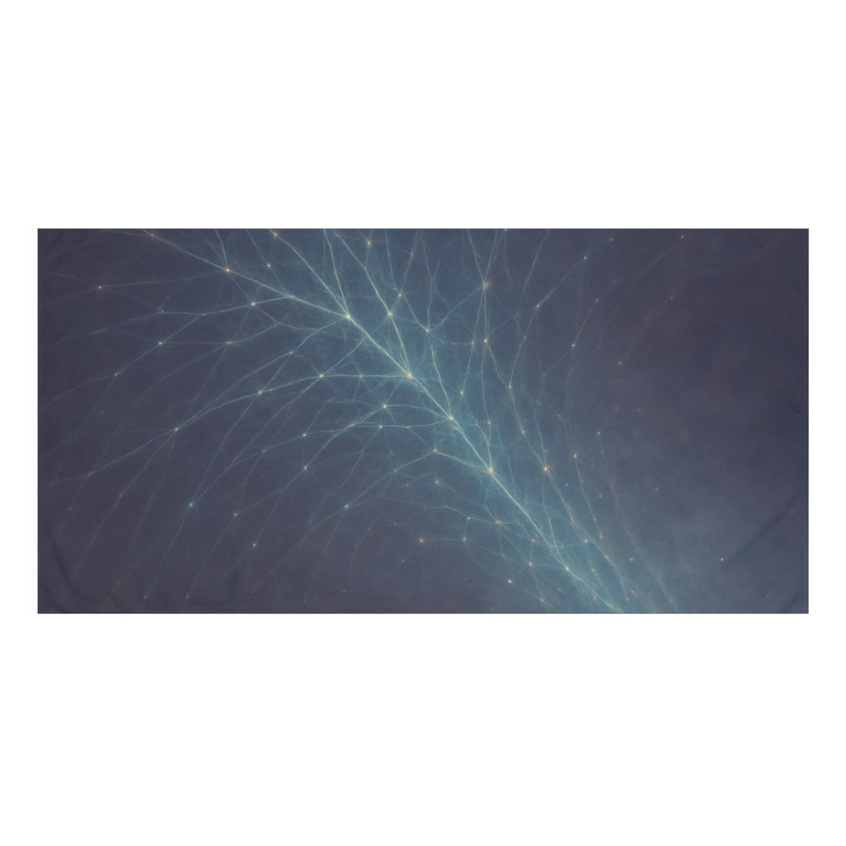 Cosmic Web Filament Glow designer printed towels