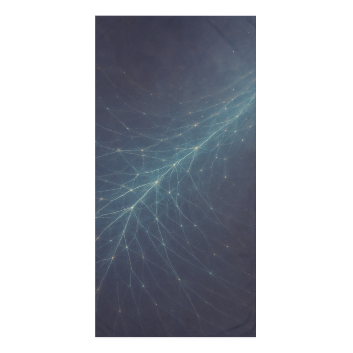 Cosmic Web Filament Glow designer printed towels