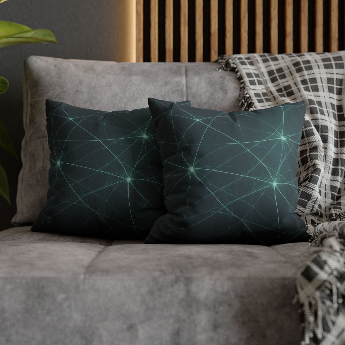 Cosmic Web Filament Glow personalized pillow covers
