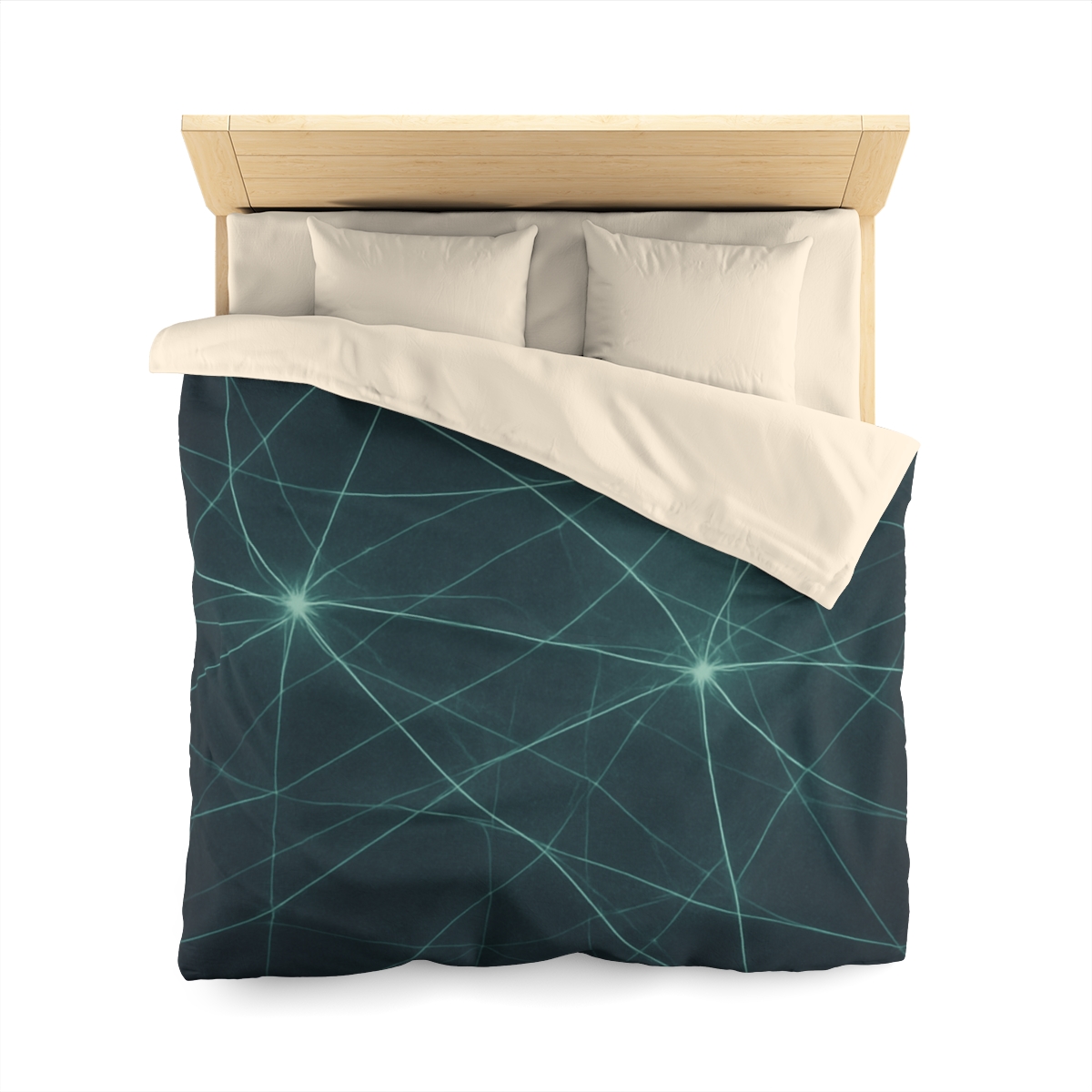 Cosmic Web Filament Glow designer printed duvets