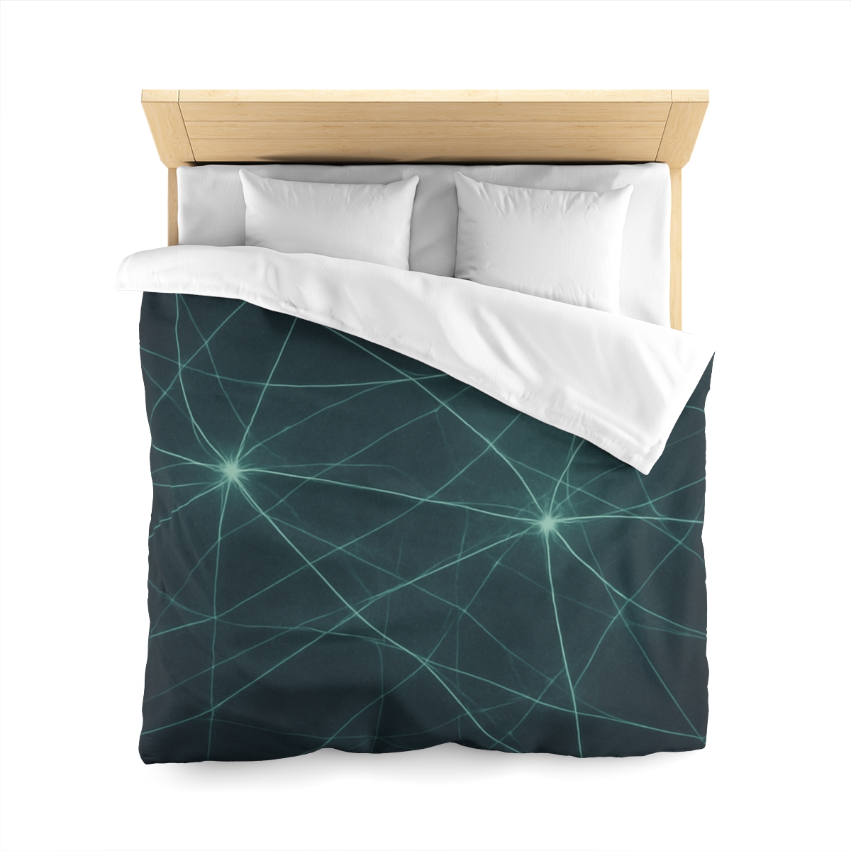 Cosmic Web Filament Glow designer printed duvets