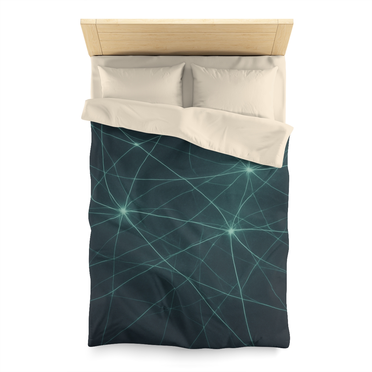Cosmic Web Filament Glow designer printed duvets