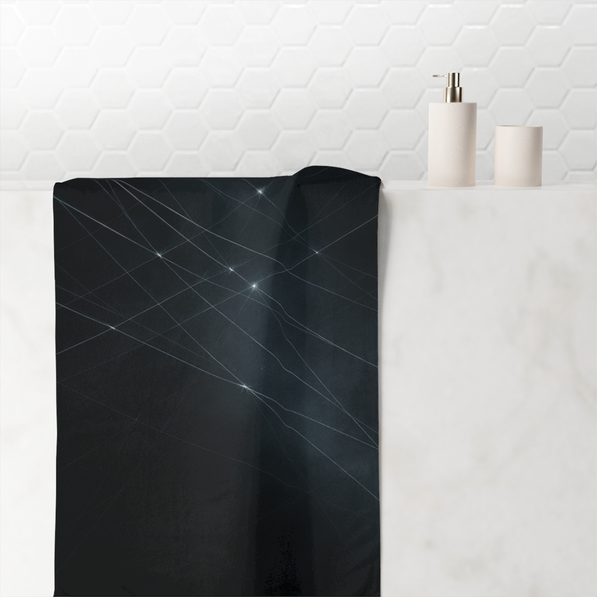 Cosmic Web Filament Tapestry custom towels