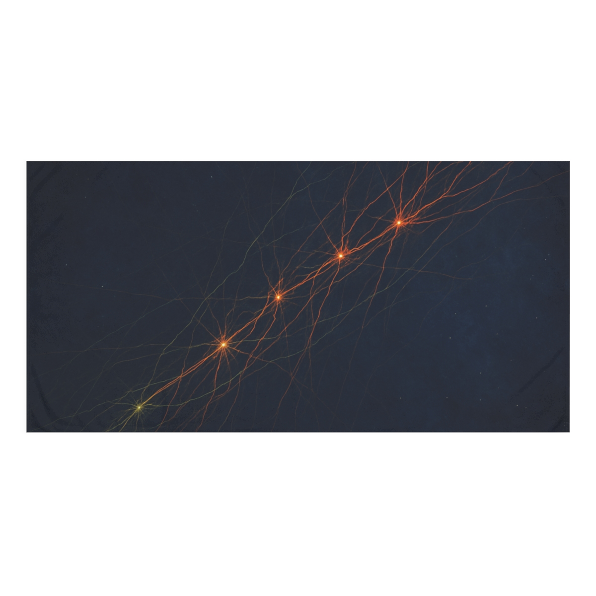 Cosmic Web Filamentry trendy hand towels