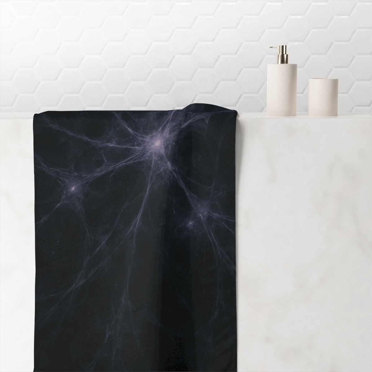 Cosmic Web Silhouette unique gift towels