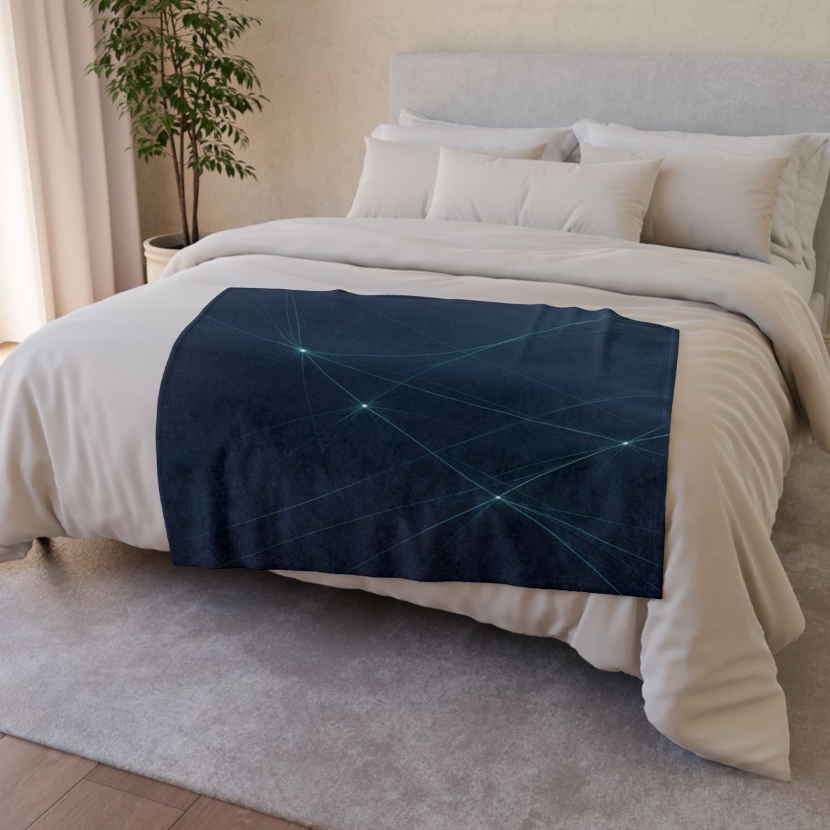 Cosmic Web Silk Filaments decorative home blankets