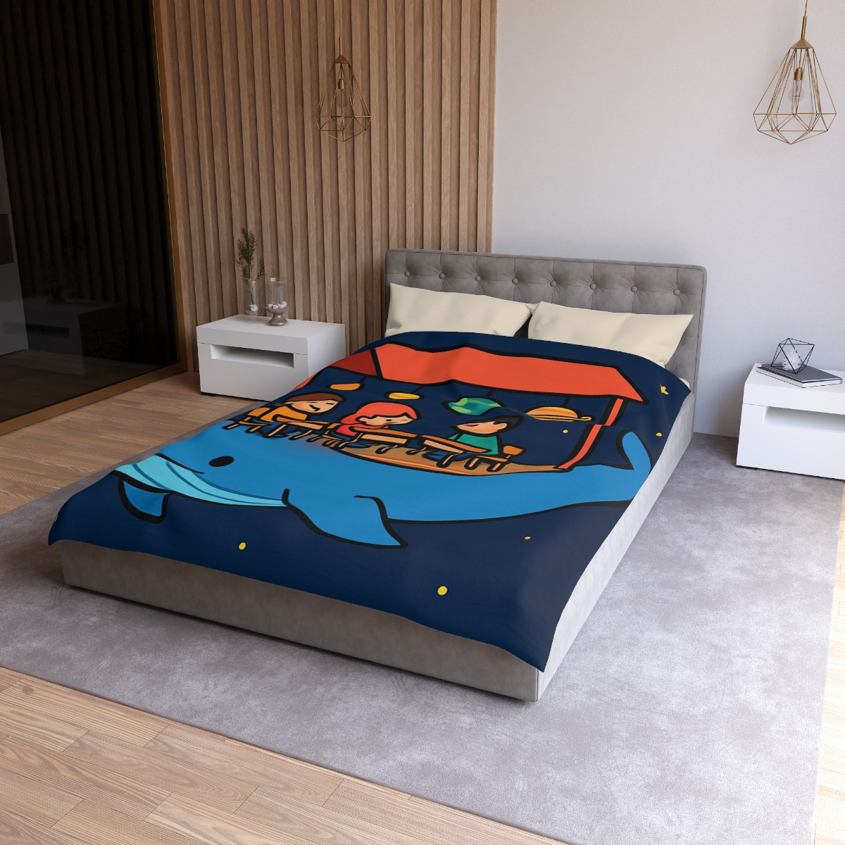 Cosmic Whale Classroom stylish duvet covers